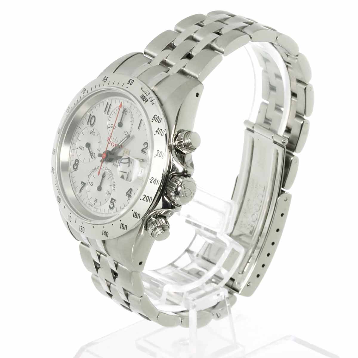 Chrono Time Tiger 79280 Date Automatic Silver Dial Mens Watch