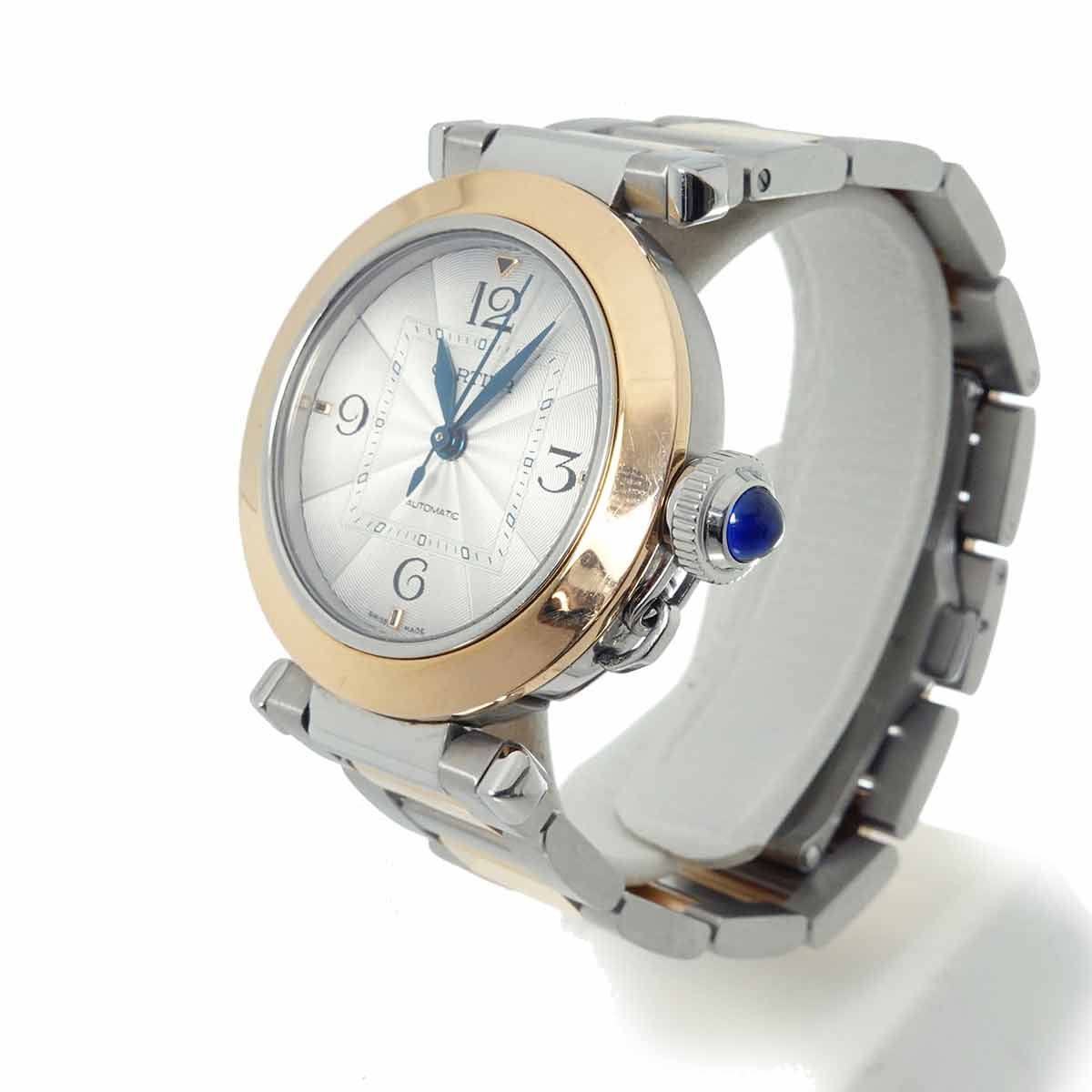 Pasha W2PA0008 Automatic 750 Pink Gold Silver Dial Mens Watch