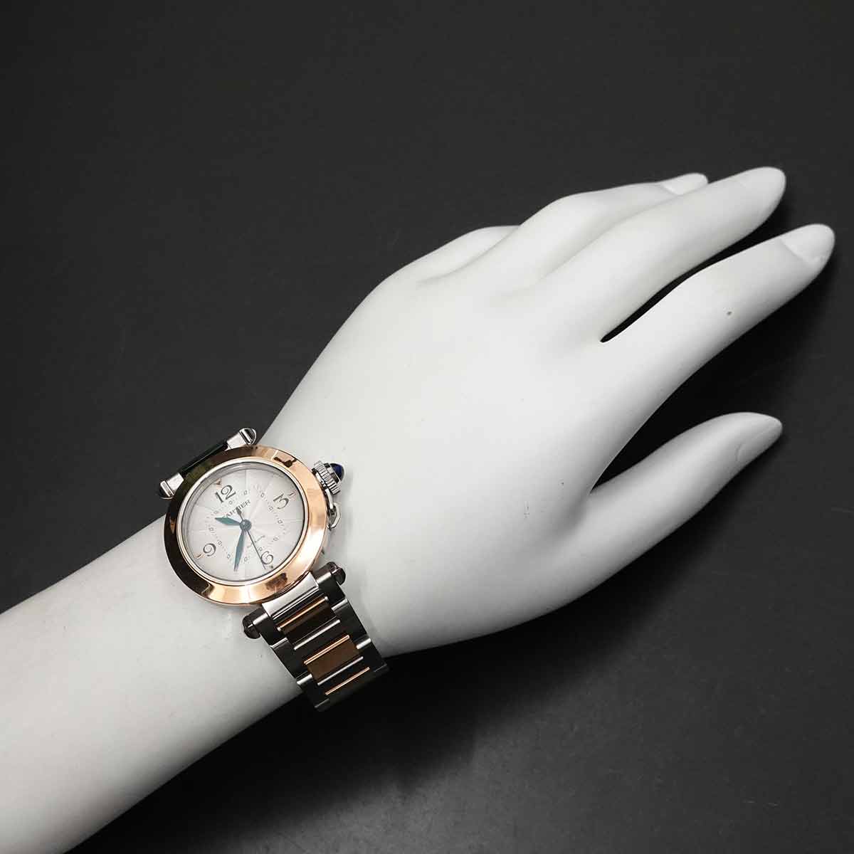 Pasha W2PA0008 Automatic 750 Pink Gold Silver Dial Mens Watch