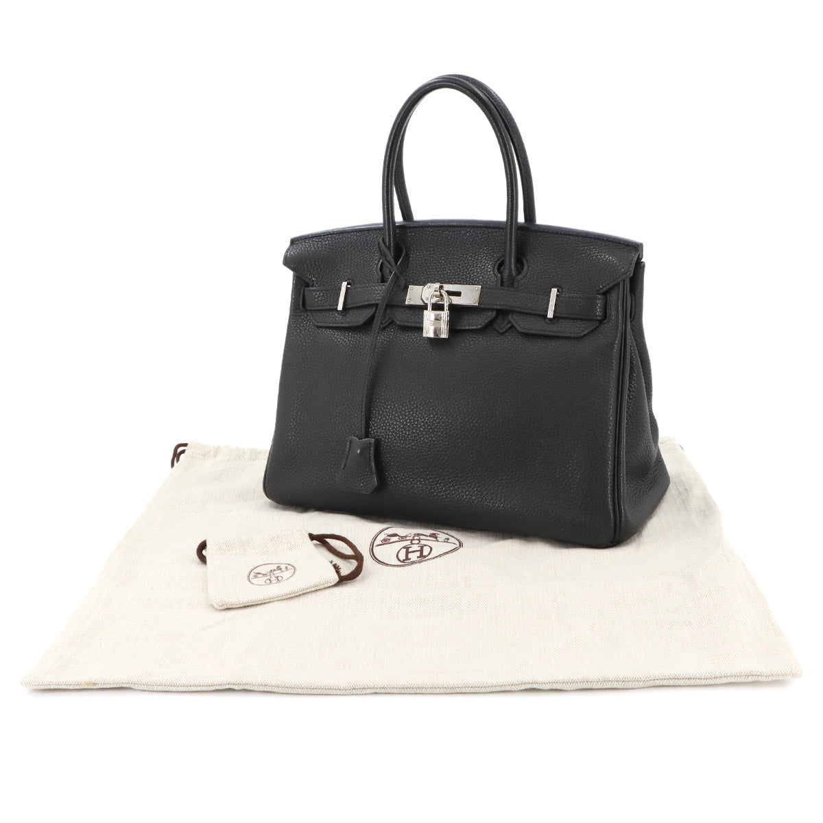 Birkin 30 Hand Bag Veau Togo Black Purse