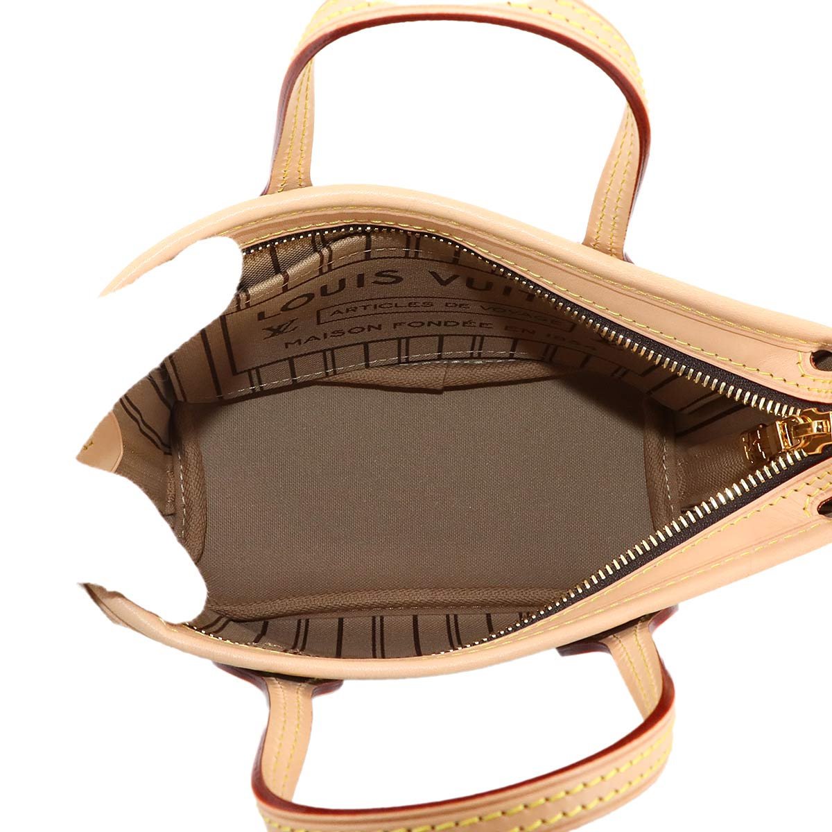 Monogram Neverfull BB Tote Shoulder Bag Brown M46705