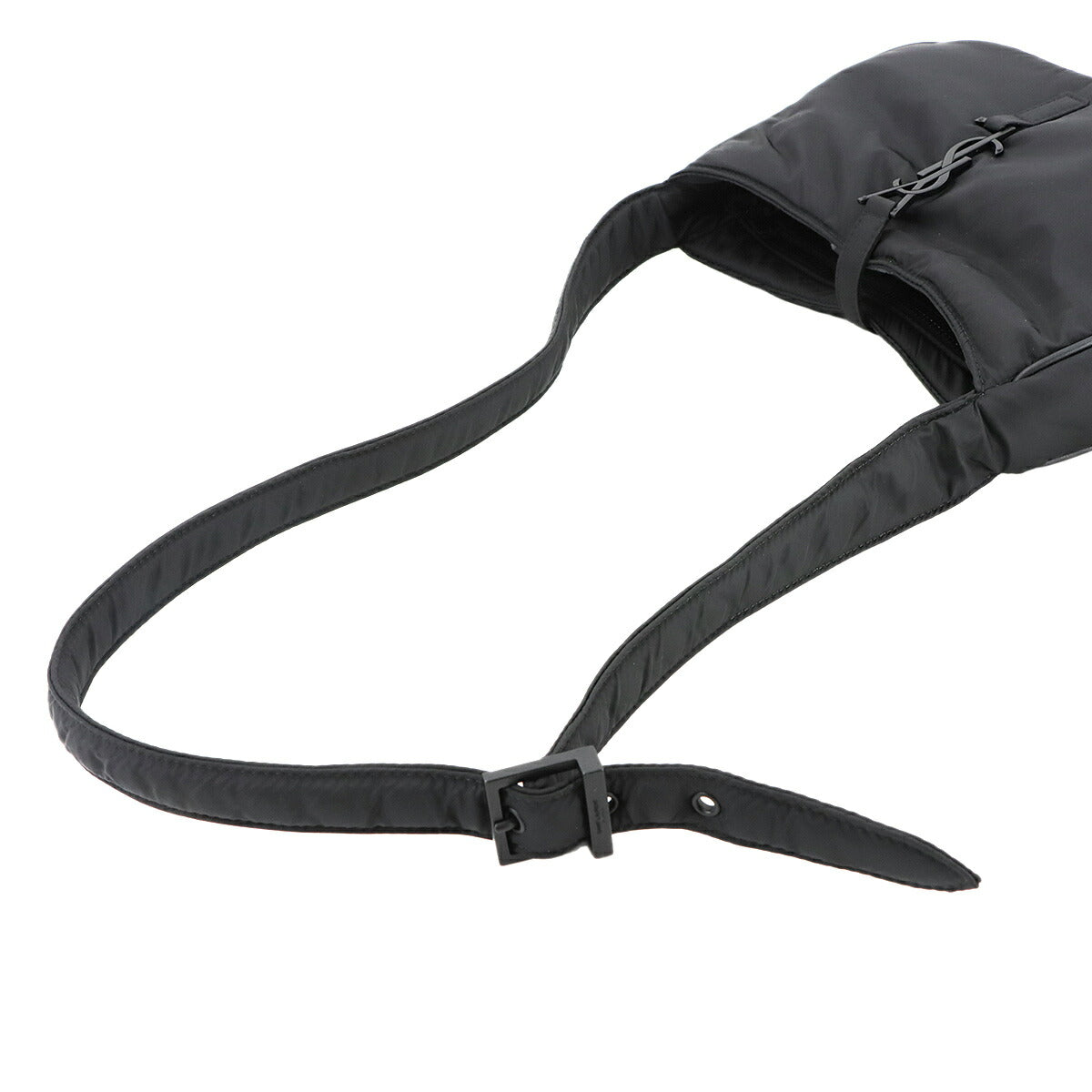 Shoulder Bag Nylon Leather Black 733294 Purse