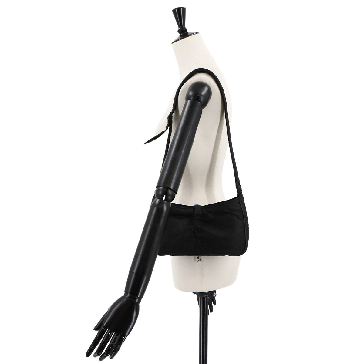 Shoulder Bag Nylon Leather Black 733294 Purse