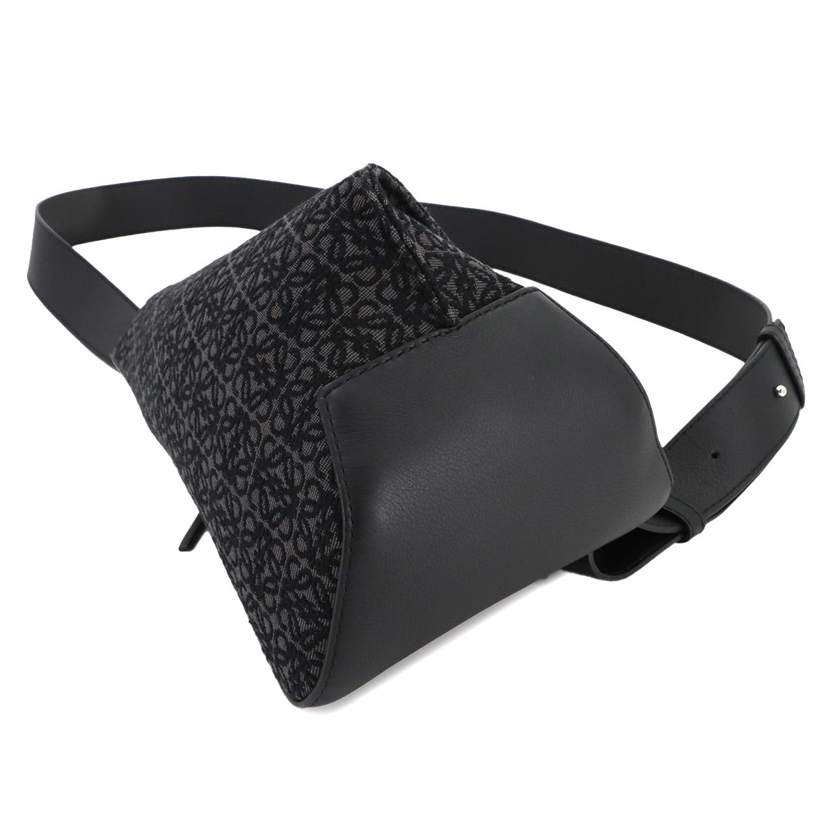 Anton Sling Bag Crossbody Bag Canvas Leather Black Purse