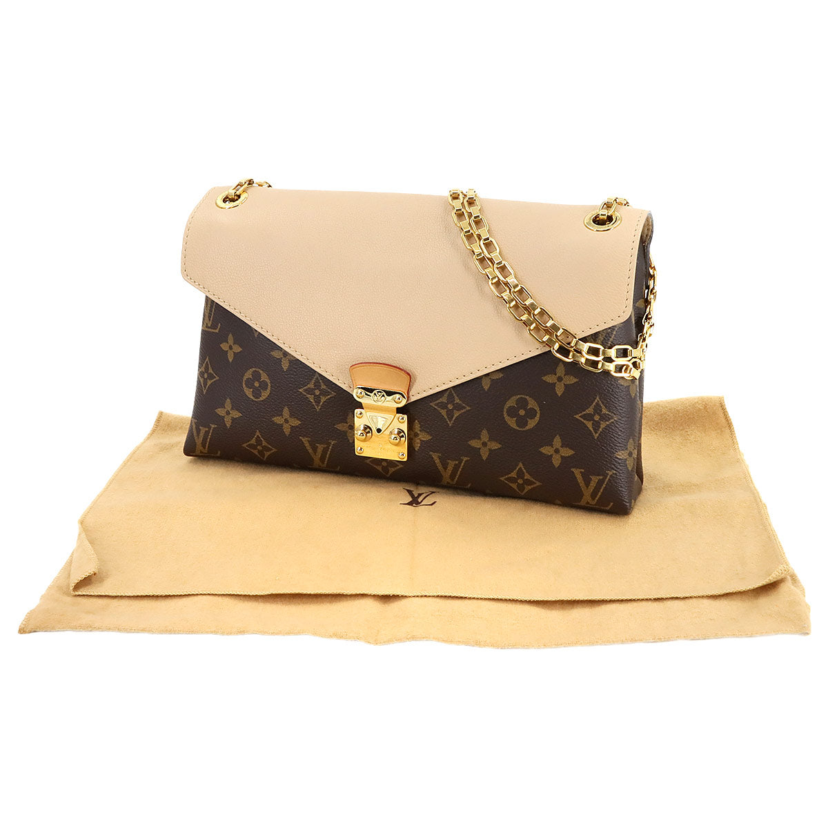 Monogram Pallas Chain Shoulder Bag Dune M50069