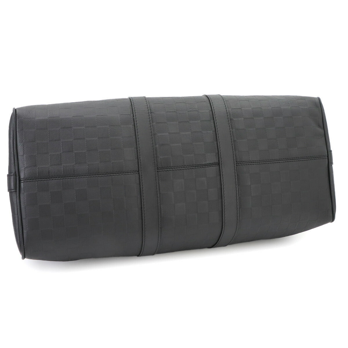 Damier Infini Keepall Bandouliere 45 Luggage Onyx N41145
