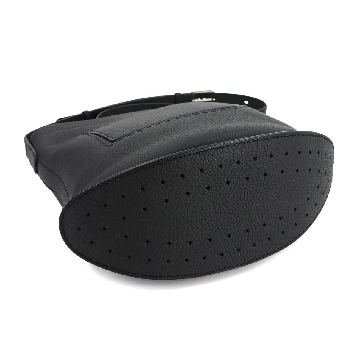 Pin Daily Surpique MM Shoulder Bag Leather Black Purse