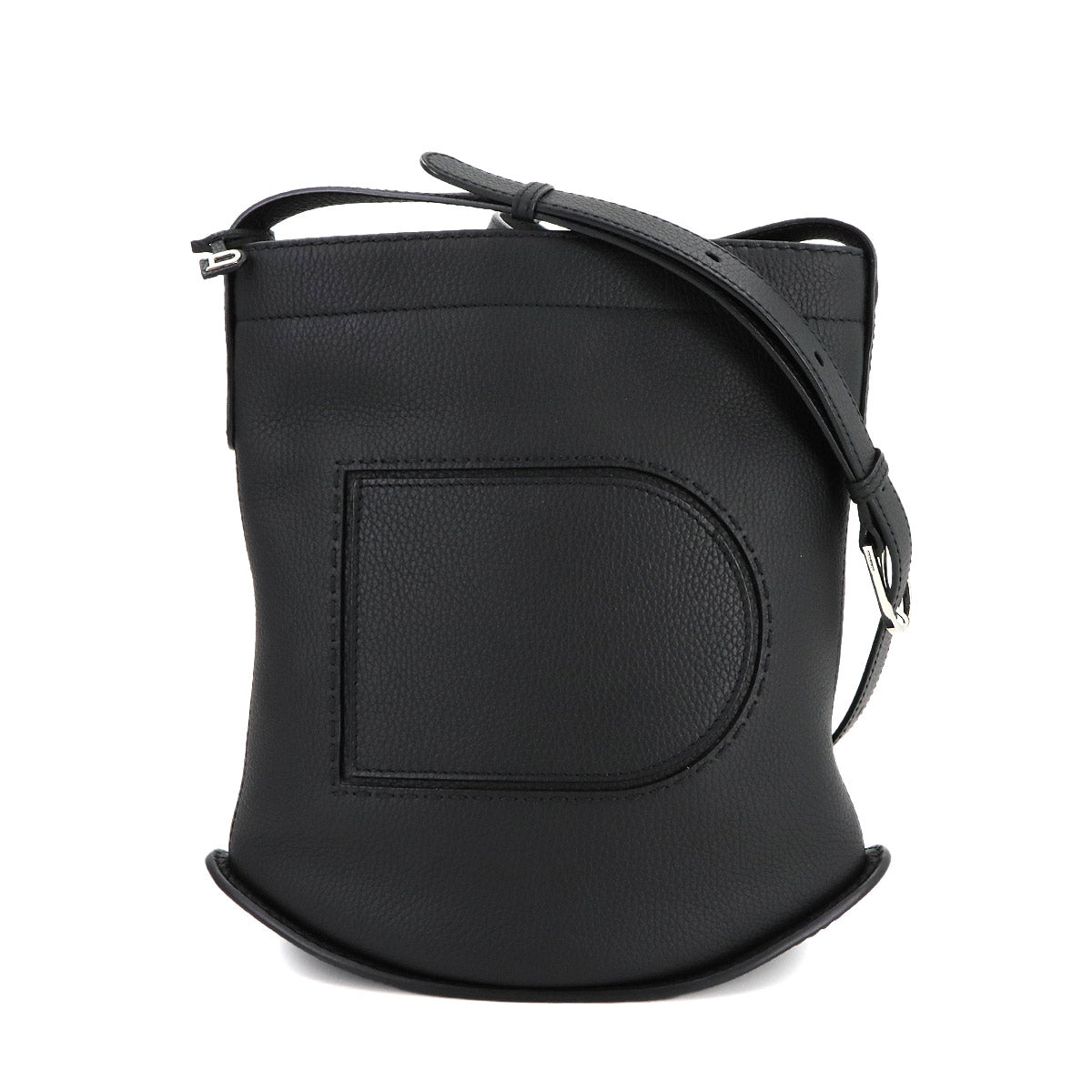 Pin Daily Surpique MM Shoulder Bag Leather Black Purse