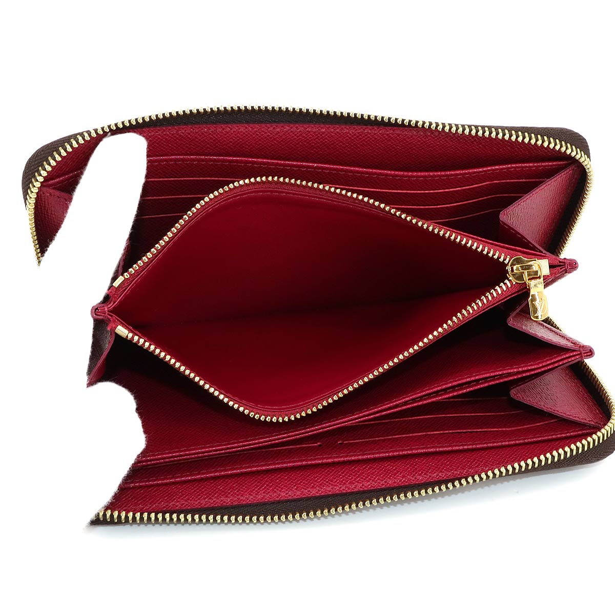 Monogram Zippy Wallet Long Brown Fuchsia M41895 Purse