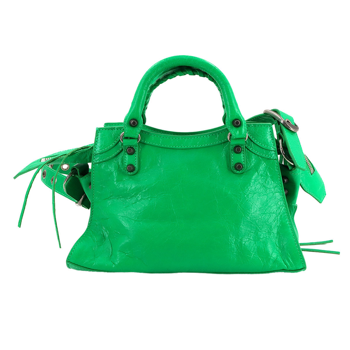 Neo Cagole XS Hand Shoulder Bag Leather Green 700940