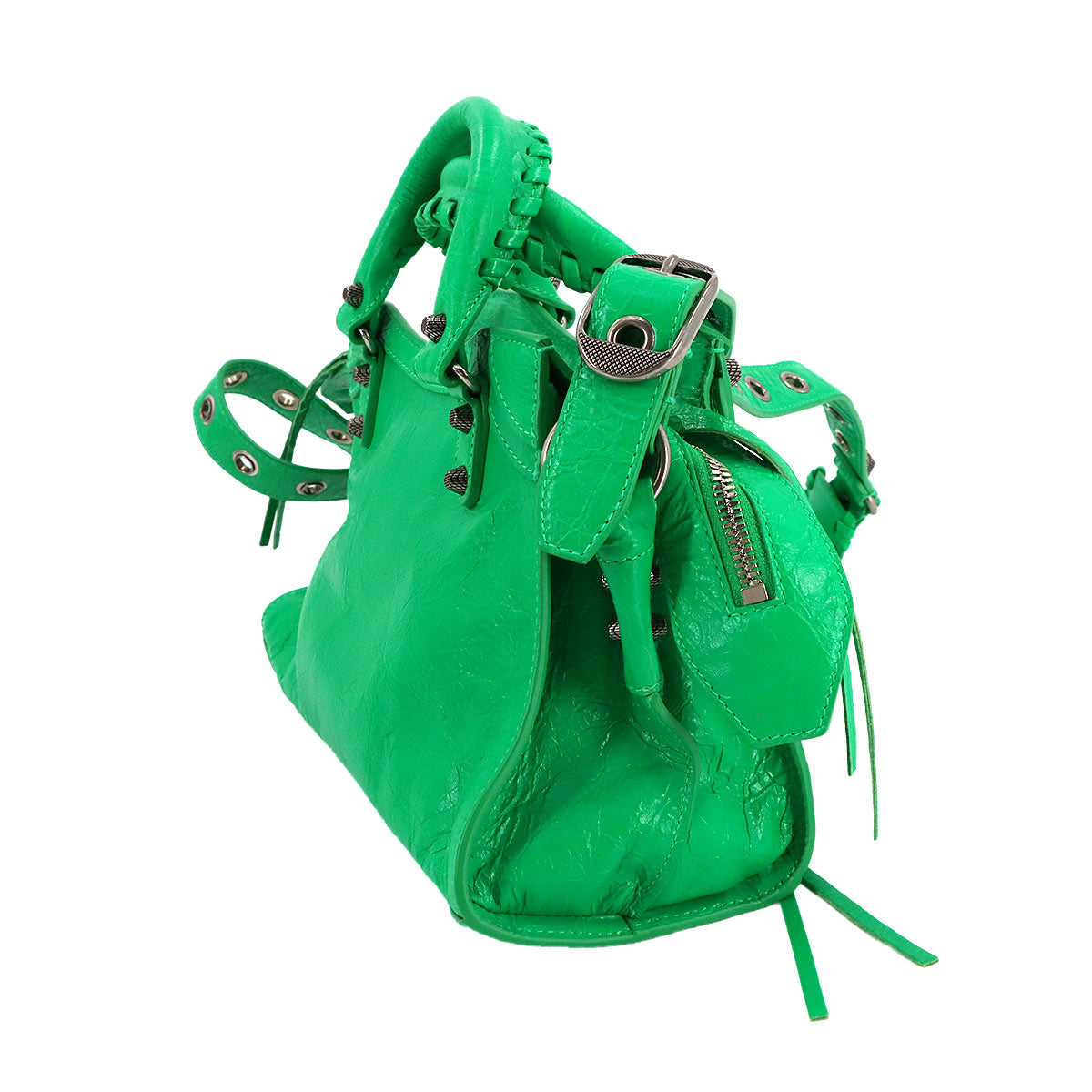 Neo Cagole XS Hand Shoulder Bag Leather Green 700940