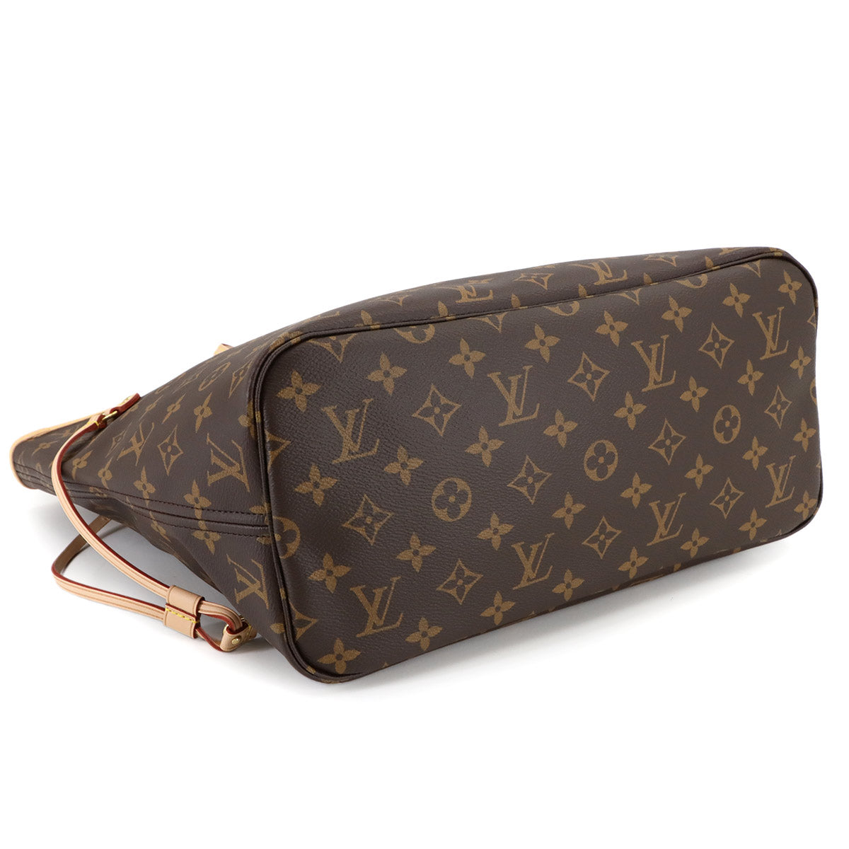 Monogram Neverfull MM Tote Bag Brown Cerise M46987