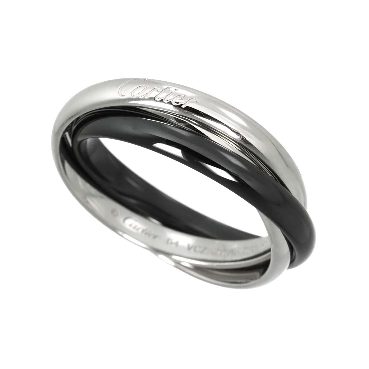 Trinity MM Ceramic Ring K18 WG 750 size64 10.25-10.5(US)