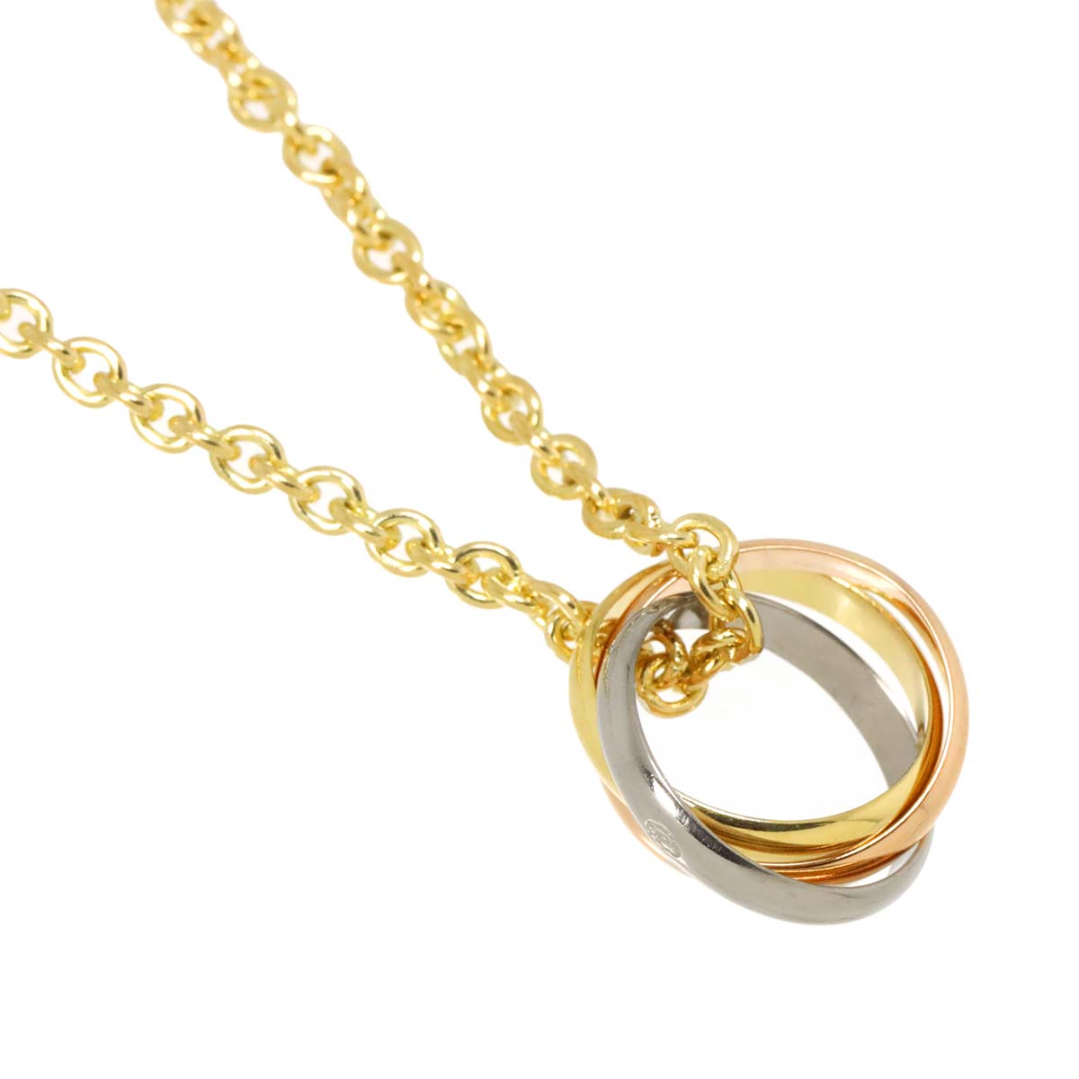 Trinity Necklace 18K YG WG PG 750