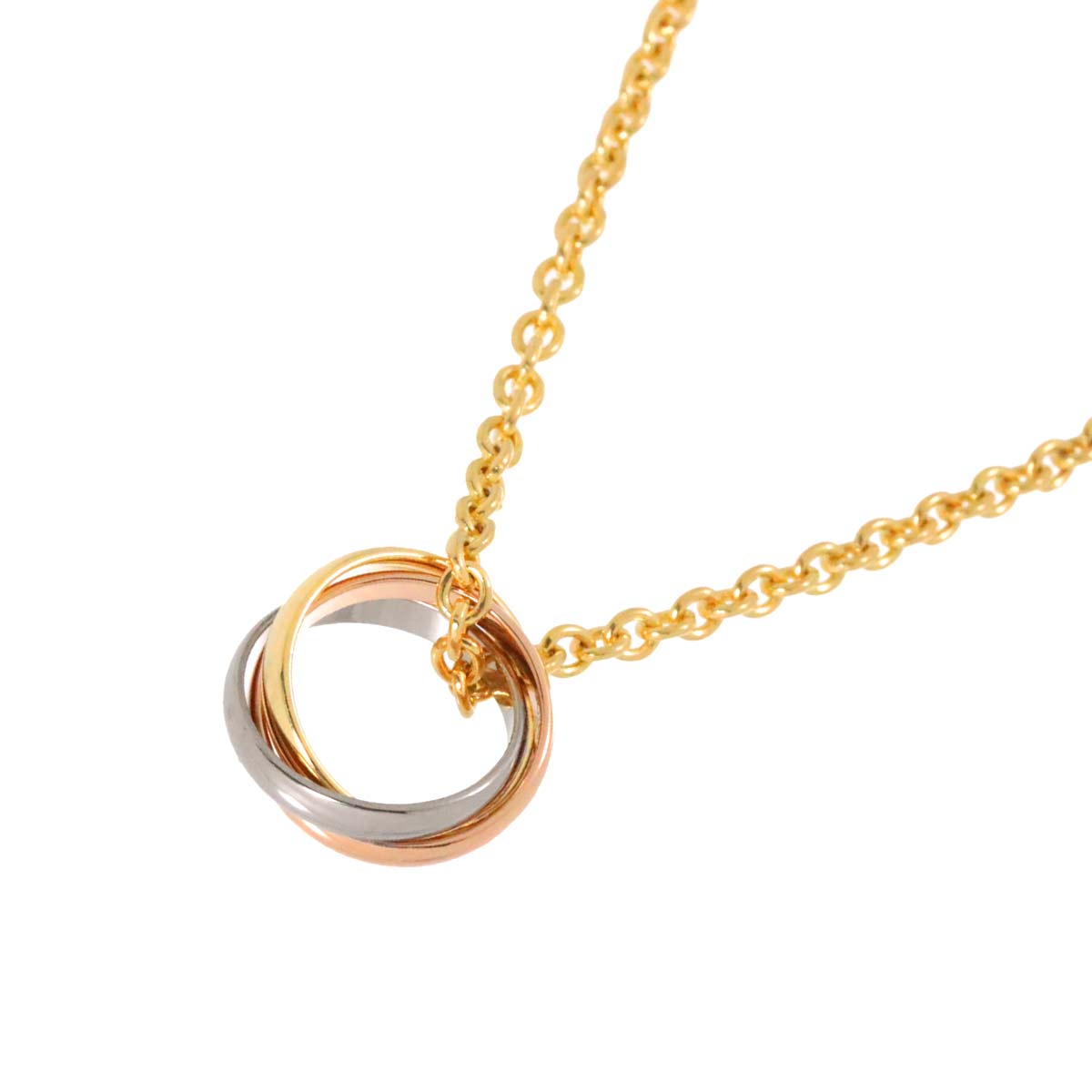Trinity Necklace 18K YG WG PG 750