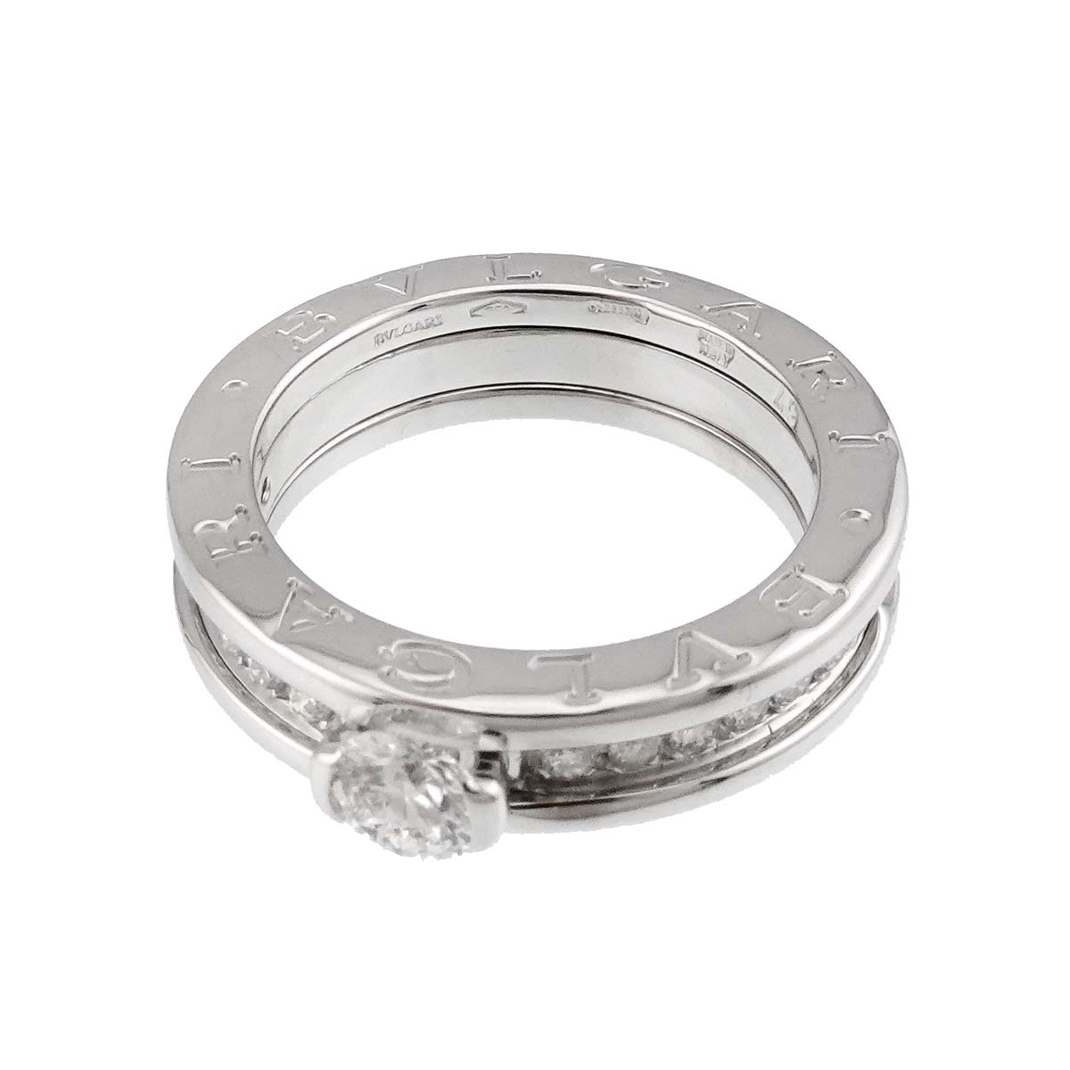 Diamond 0.31ct D/VS1 Ring 18K WG size49 4.75-5(US)