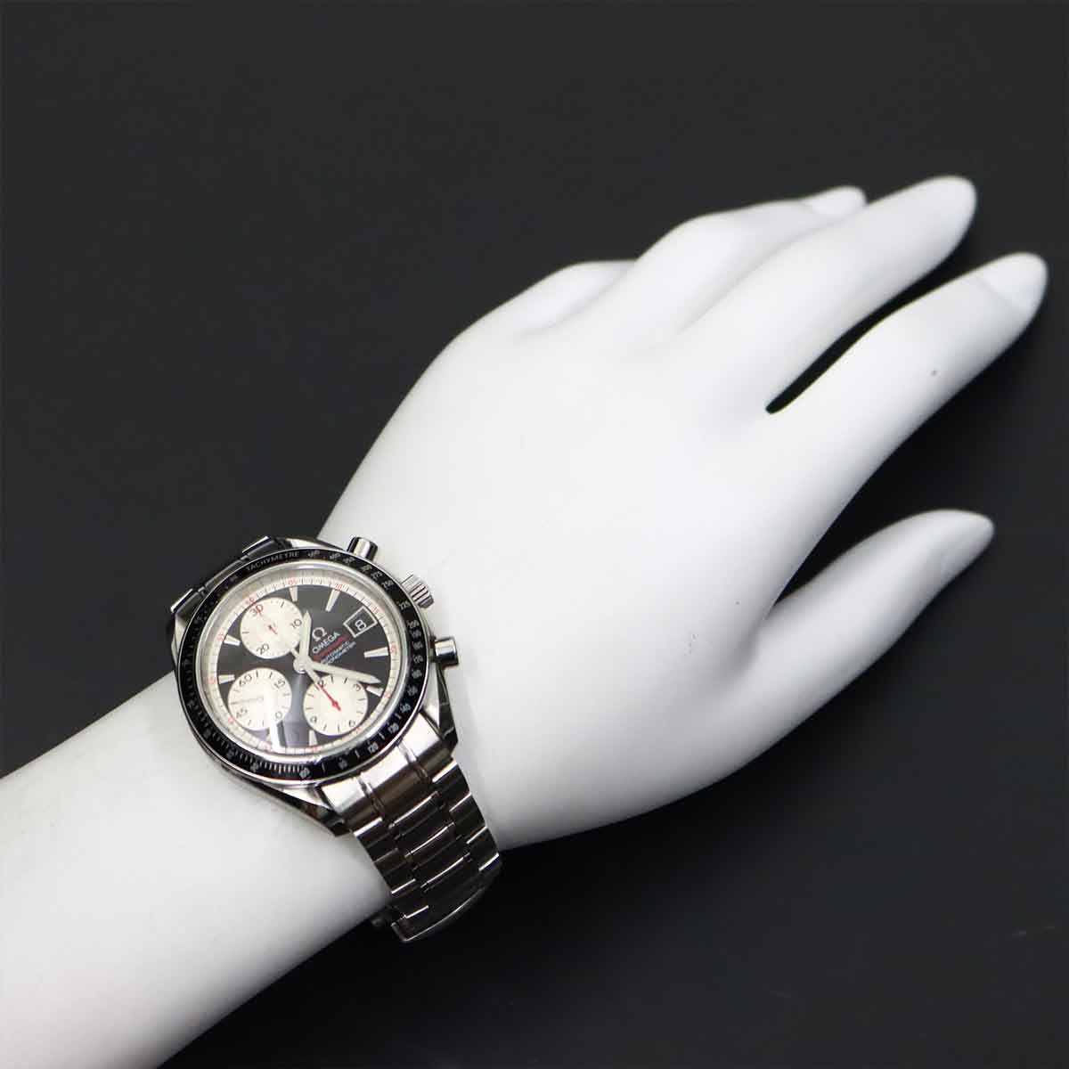 Speedmaster Date 3210.51 Chronograph Black Silver Dial Mens