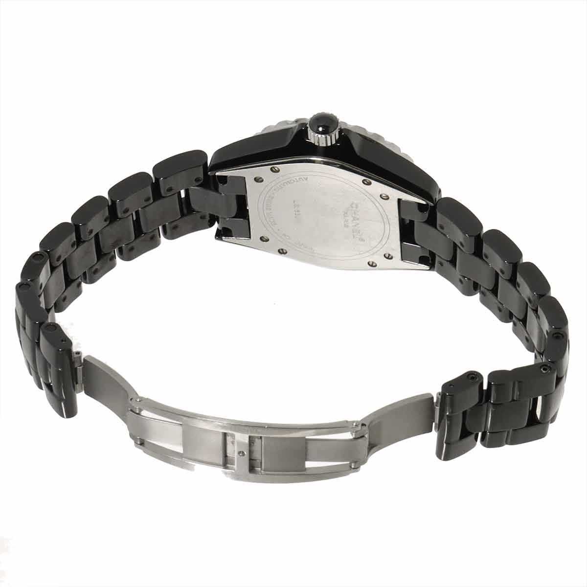 J12 H1626 38mm 12P Diamond Automatic Black Dial Mens Watch