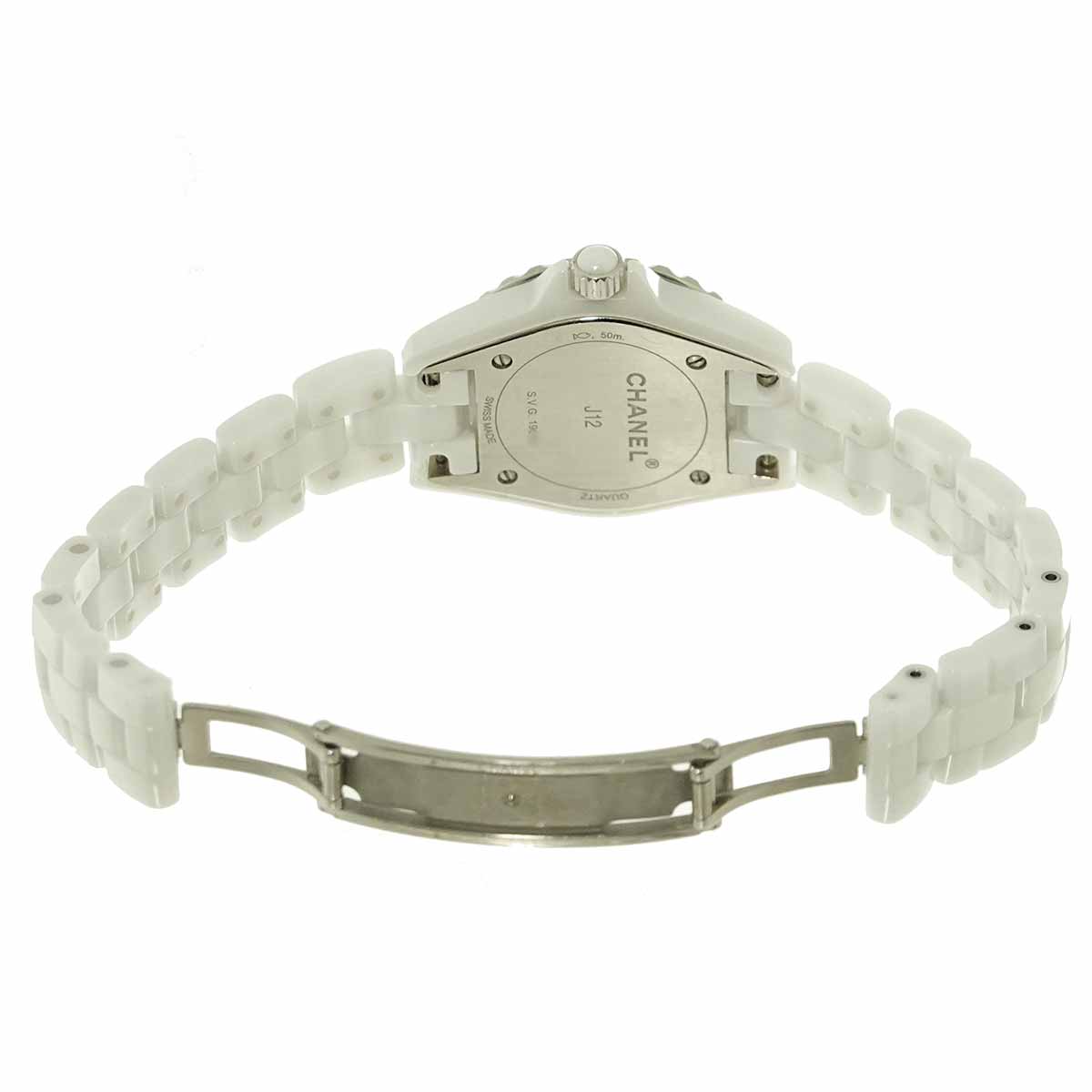 J12 H2570 29mm 8P Diamond Quartz White Shell Dial Ladies Watch