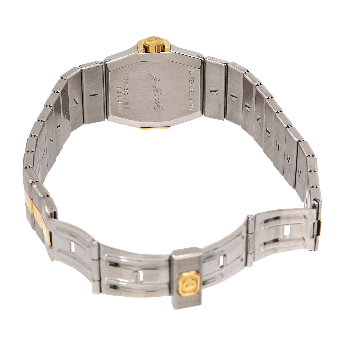 St. Moritz Quartz Date Yellow Gold Ladies Watch