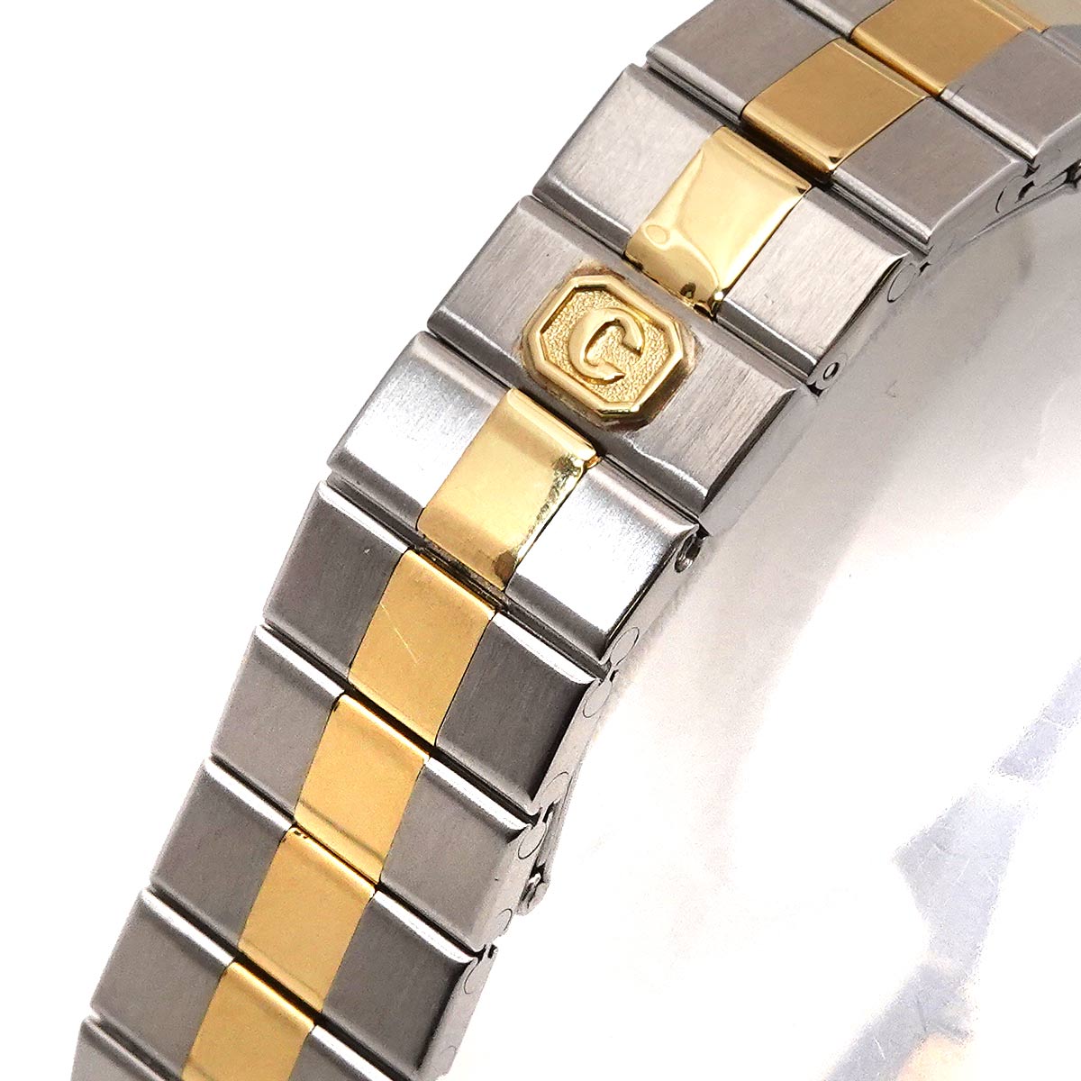 St. Moritz Quartz Date Yellow Gold Ladies Watch