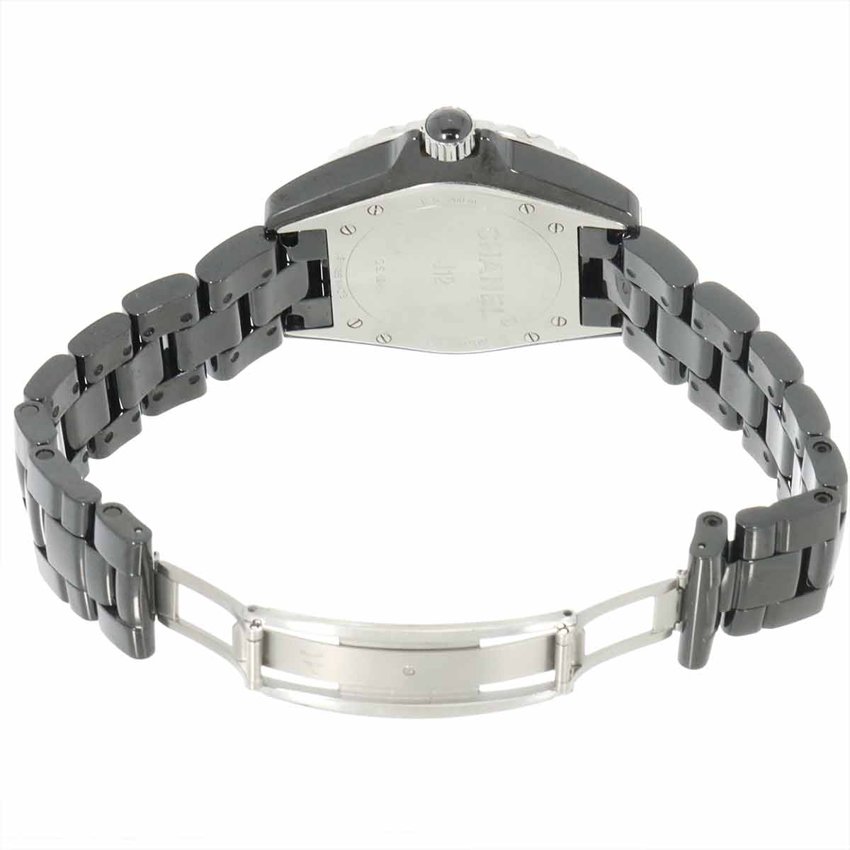 J12 38mm H0950 Bezel Diamond Automatic Black Dial Mens Watch