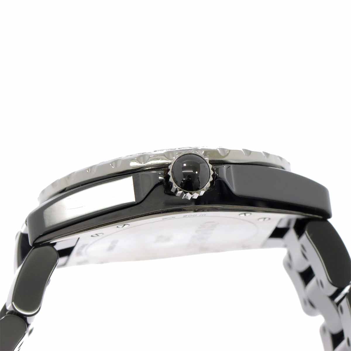 J12 38mm H0950 Bezel Diamond Automatic Black Dial Mens Watch