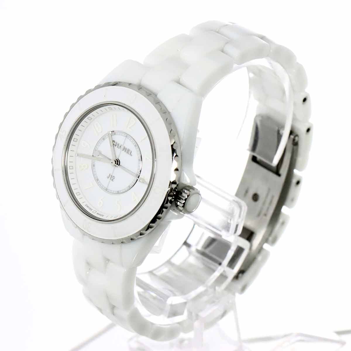 J12 Phantom H6345 Quartz White Dial Ladies Watch