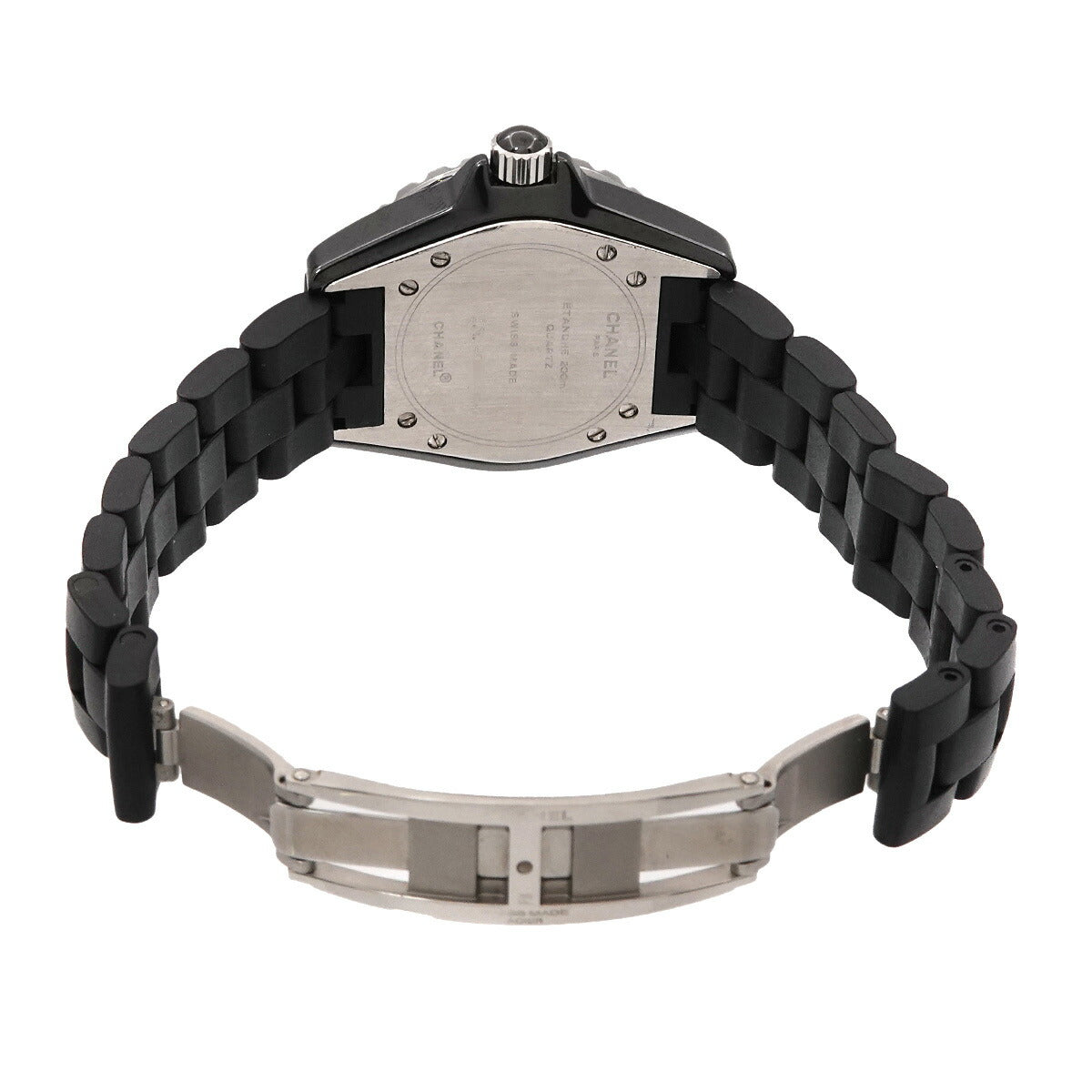 J12 33mm H0681 Ceramic Date Quartz Black Dial Ladies Watch
