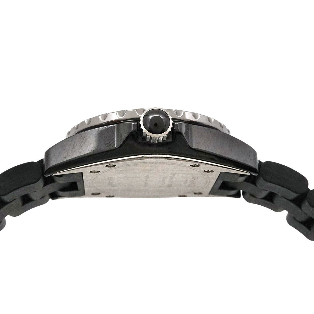 J12 33mm H0681 Ceramic Date Quartz Black Dial Ladies Watch