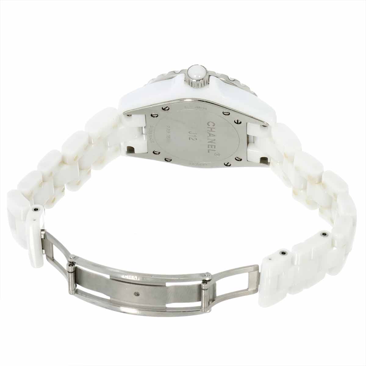 J12 33mm H2010 12P Diamond Pink Sapphire Quartz Watch