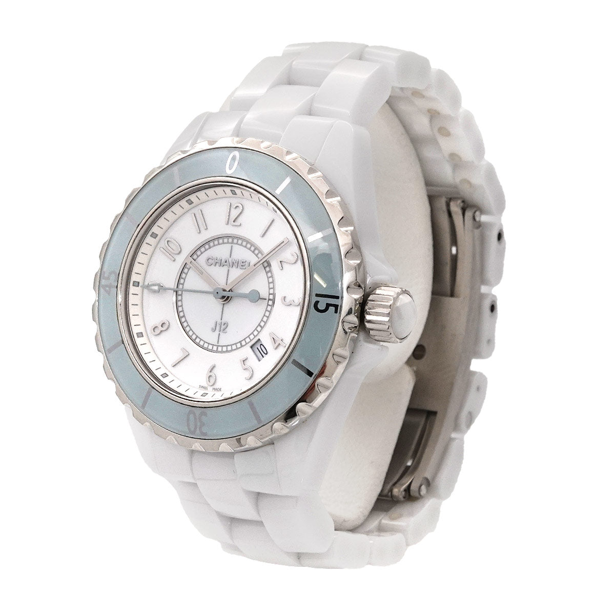 J12 33mm Limited 1200 H4340 Date Quartz White Dial Ladies