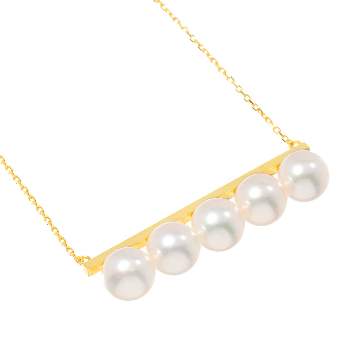 Balance Signature Akoya Pearl 8.5-8.4mm Necklace 18K YG 750