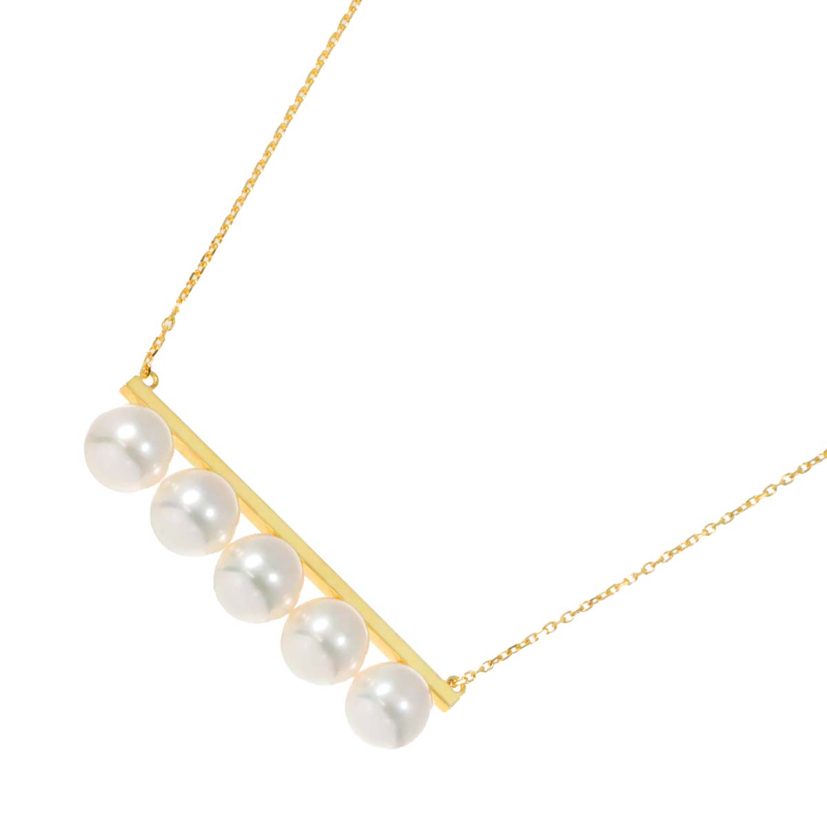 Balance Signature Akoya Pearl 8.5-8.4mm Necklace 18K YG 750