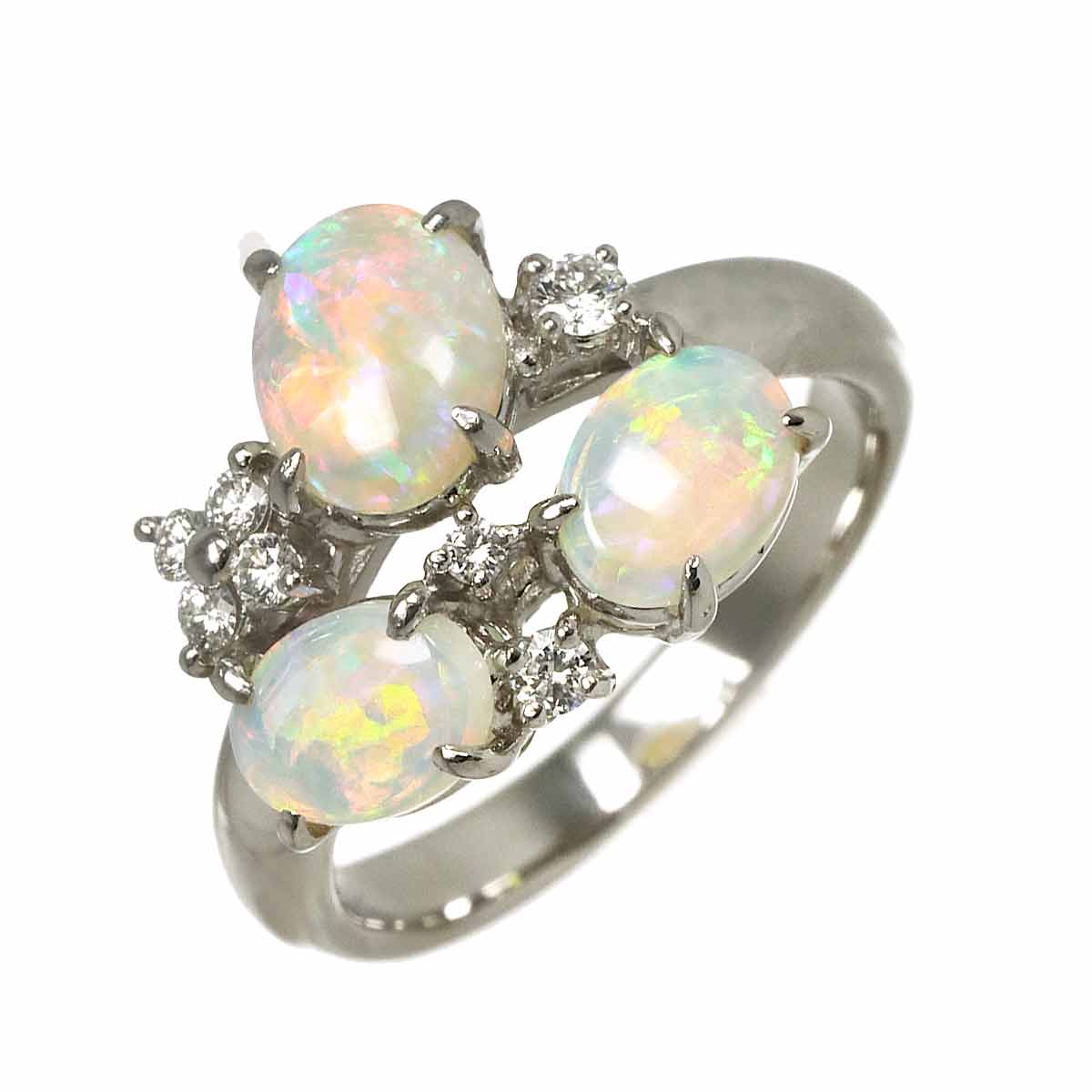 TASAKI Opal Diamond 0.15ct Ring Platinum size6.25-6.5(US)