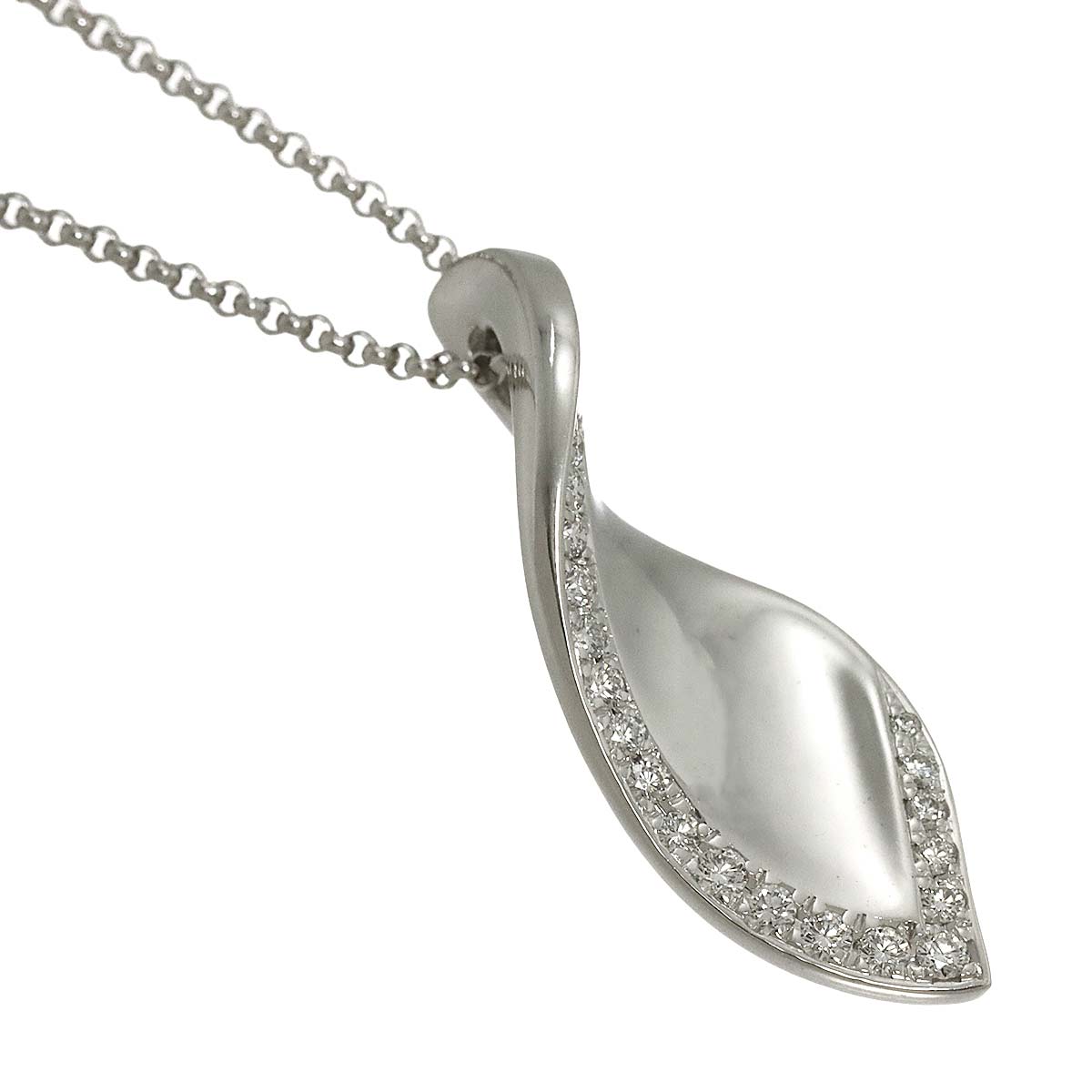 Diamond 0.40ct Necklace 18K WG 750