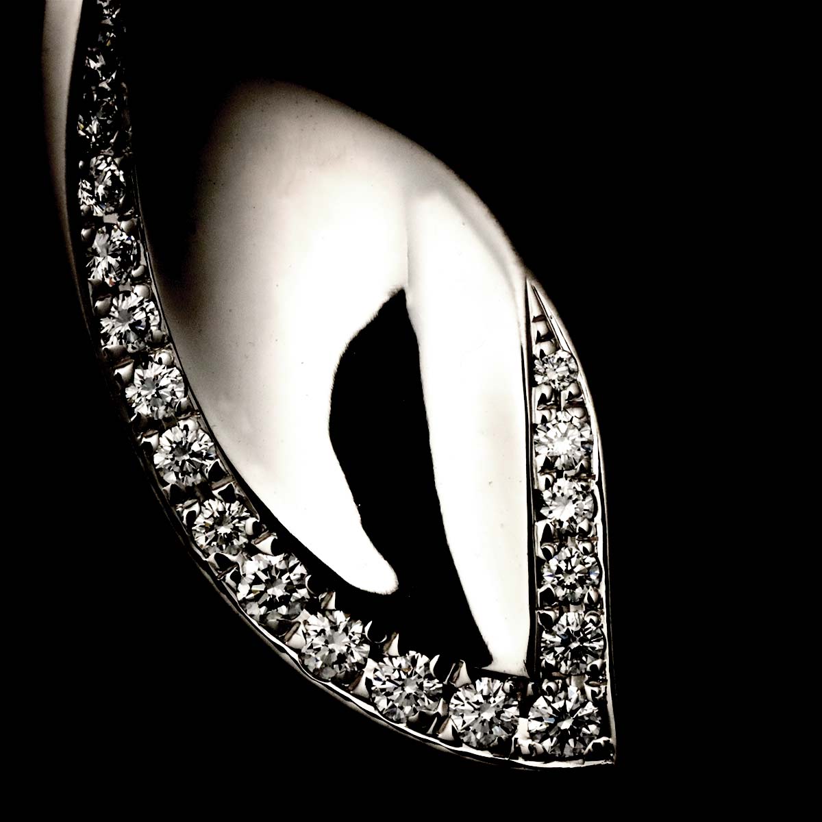 Diamond 0.40ct Necklace 18K WG 750