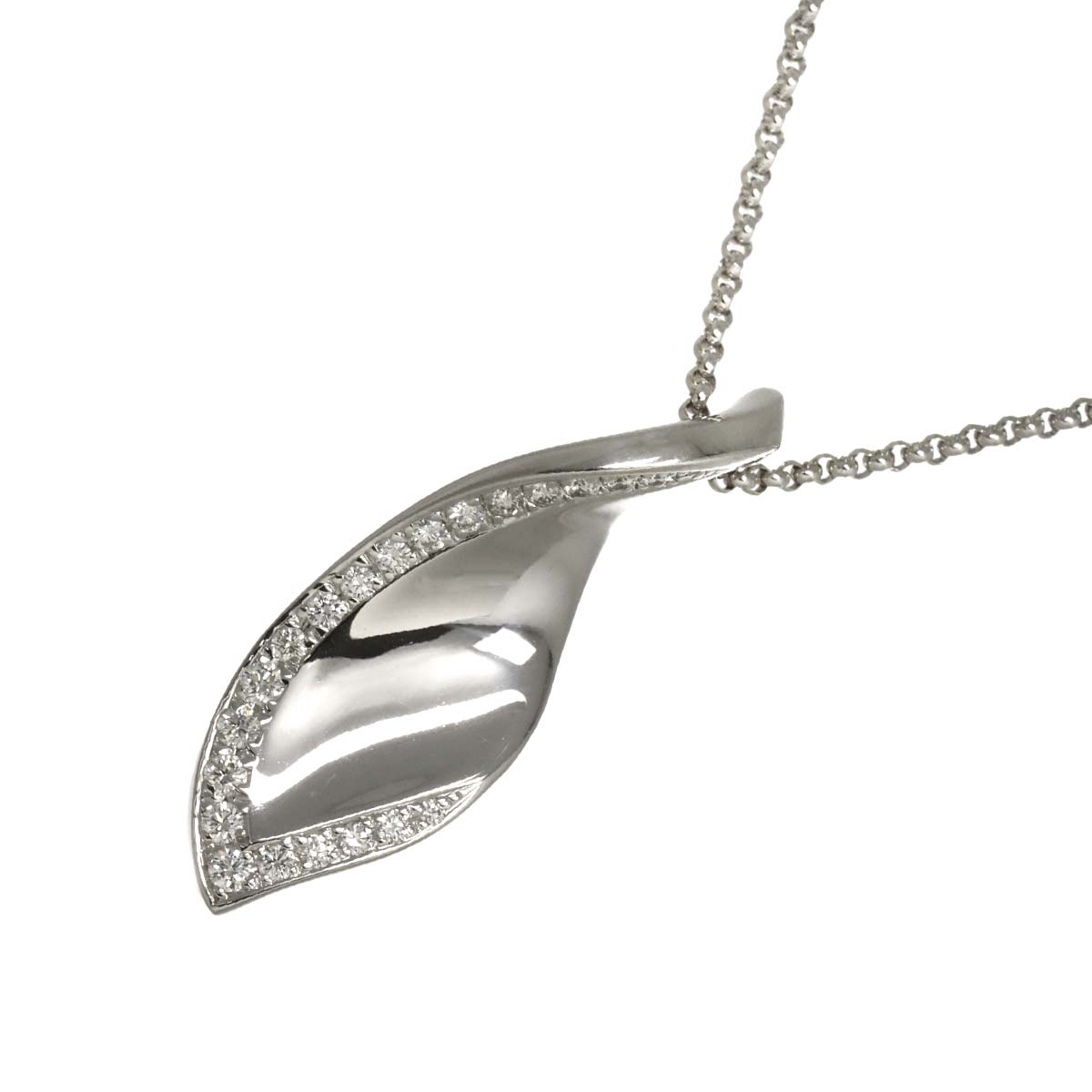 Diamond 0.40ct Necklace 18K WG 750