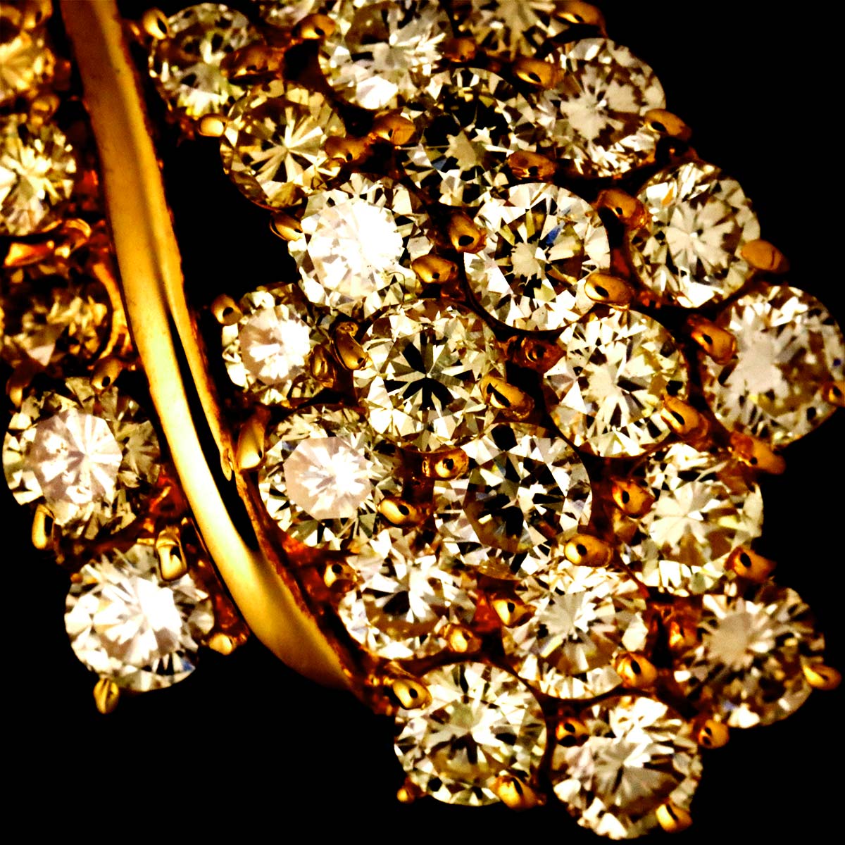 Diamond 2.75ct Necklace 18K Yellow Gold 750