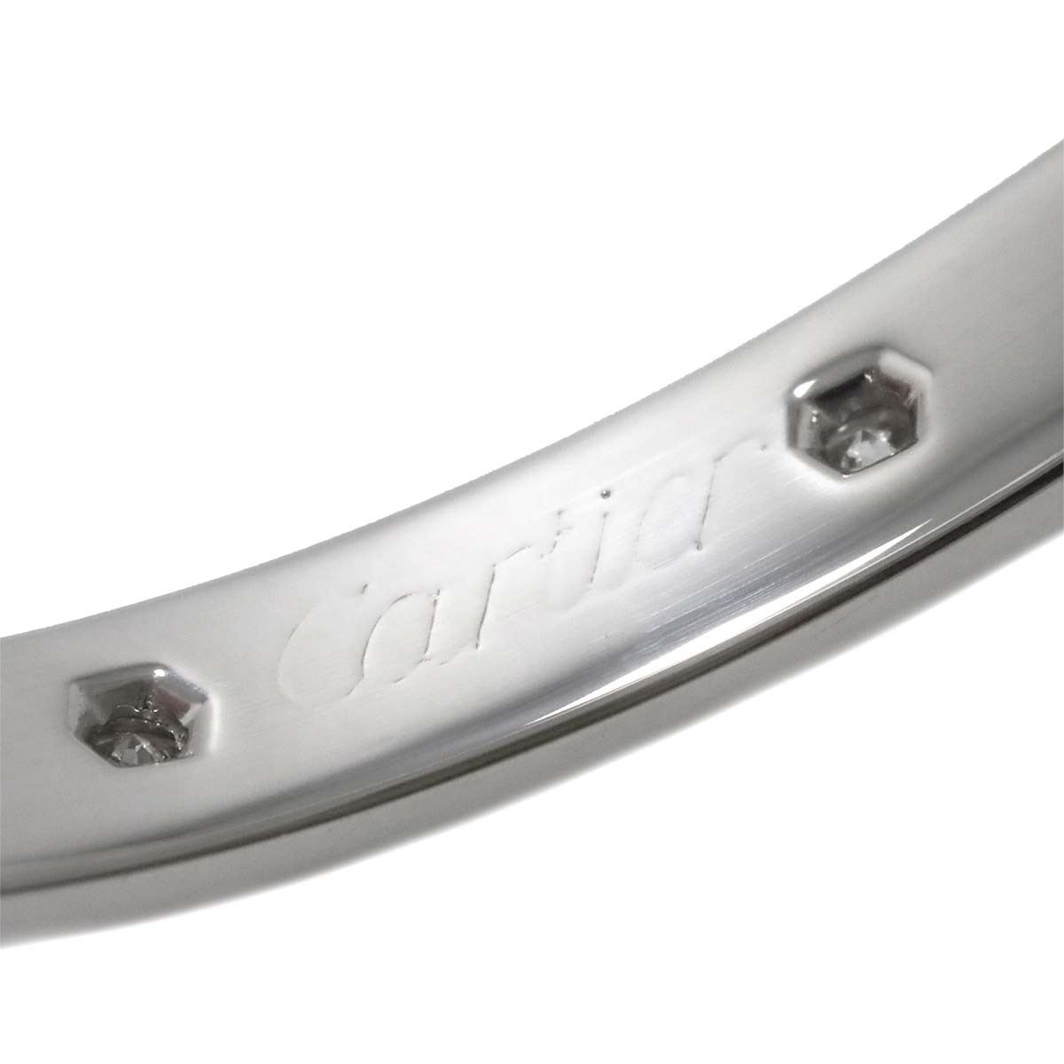 Love Bracelet Diamond 10P Bangle 18K WG 750 Size16