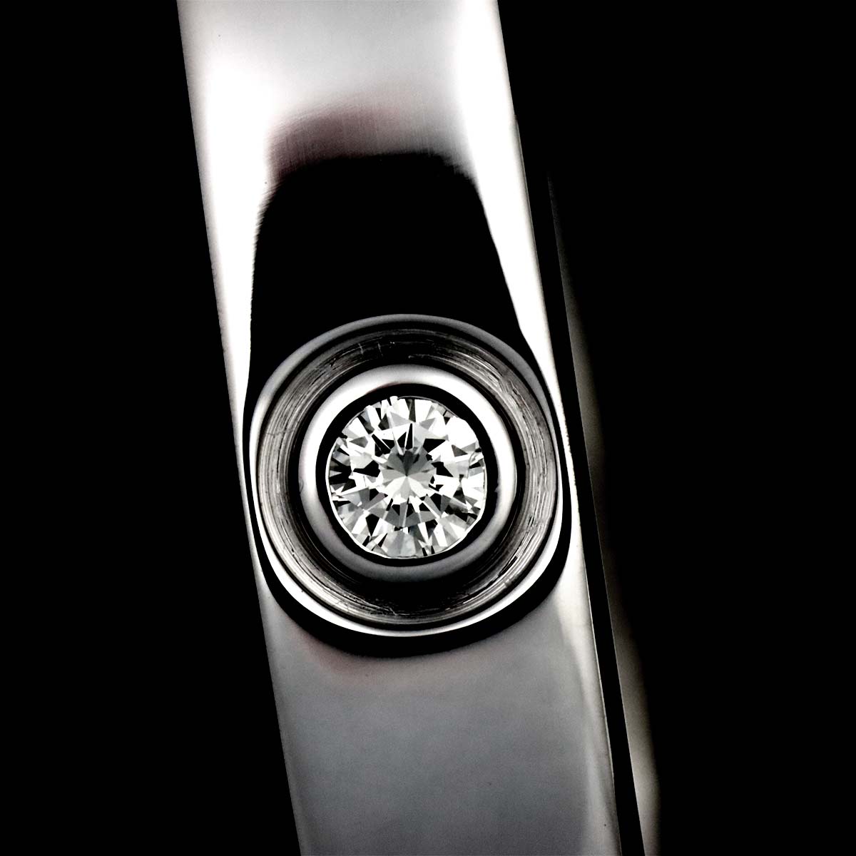 Love Bracelet Diamond 10P Bangle 18K WG 750 Size16