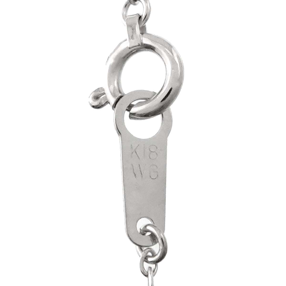 Akoya Pearl 5.6mm Diamond Necklace 18K WG 750