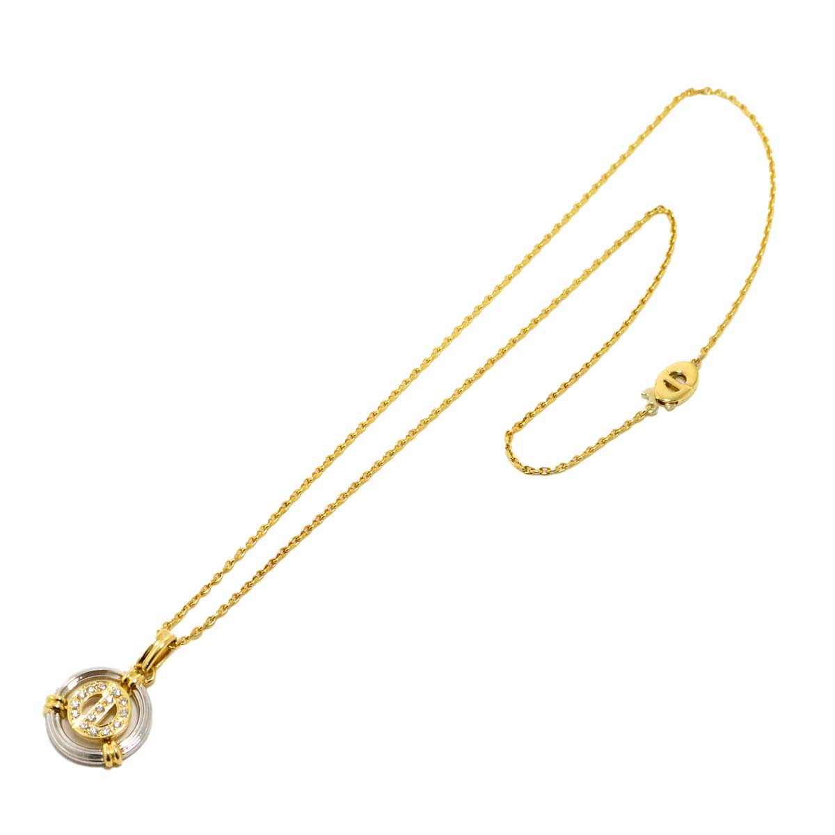 Diamond Necklace 18K YG WG 750