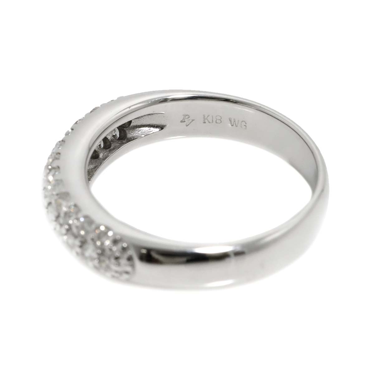 Diamond 0.40ct Ring 18K WG 750 Size3.25(US)