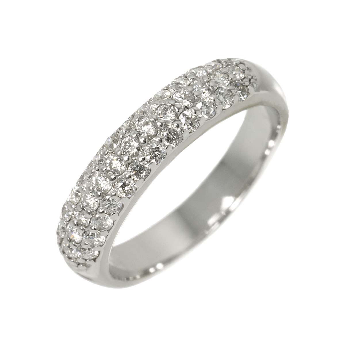 Diamond 0.40ct Ring 18K WG 750 Size3.25(US)