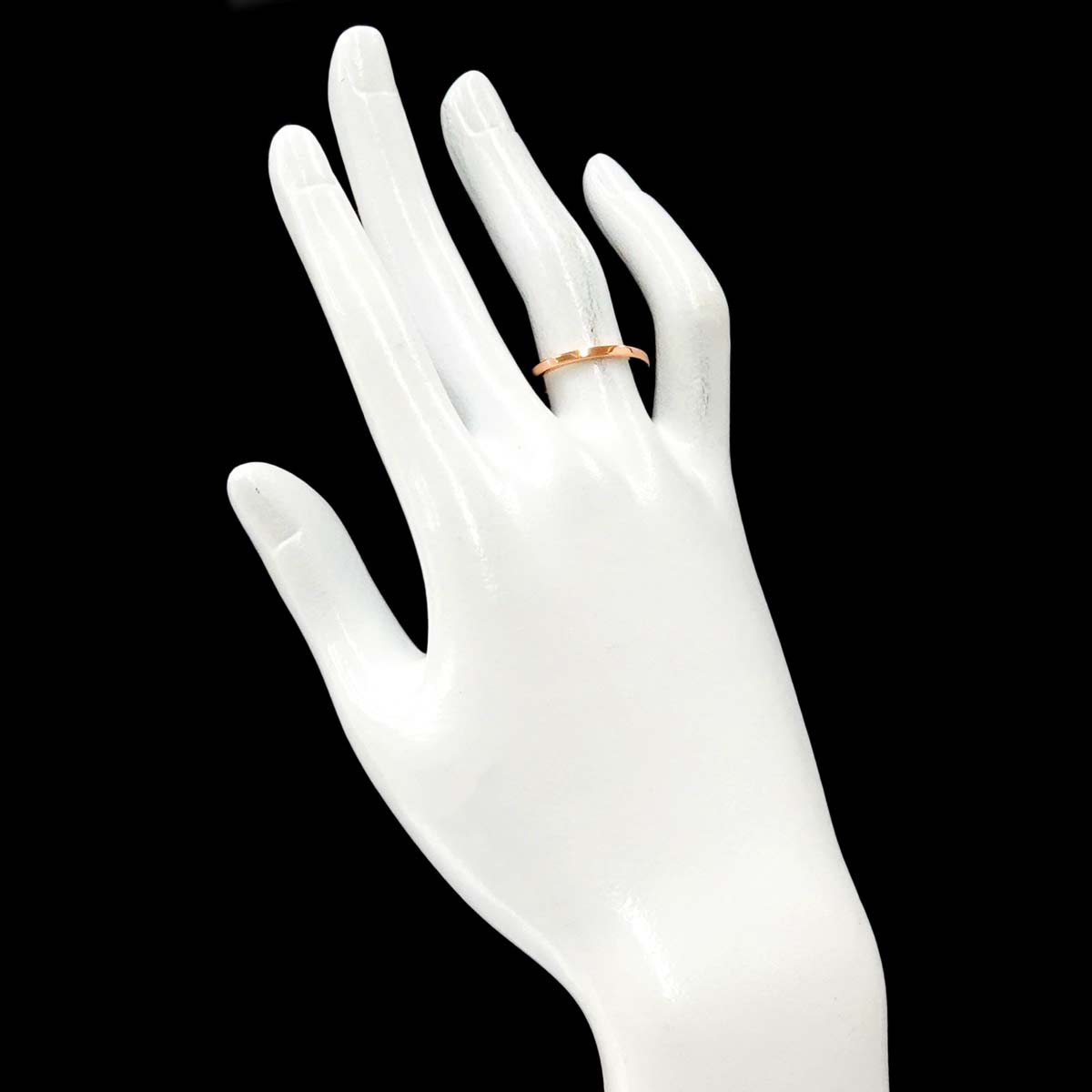 Band Ring 18K Pink Gold 750 Size54 6.75(US)