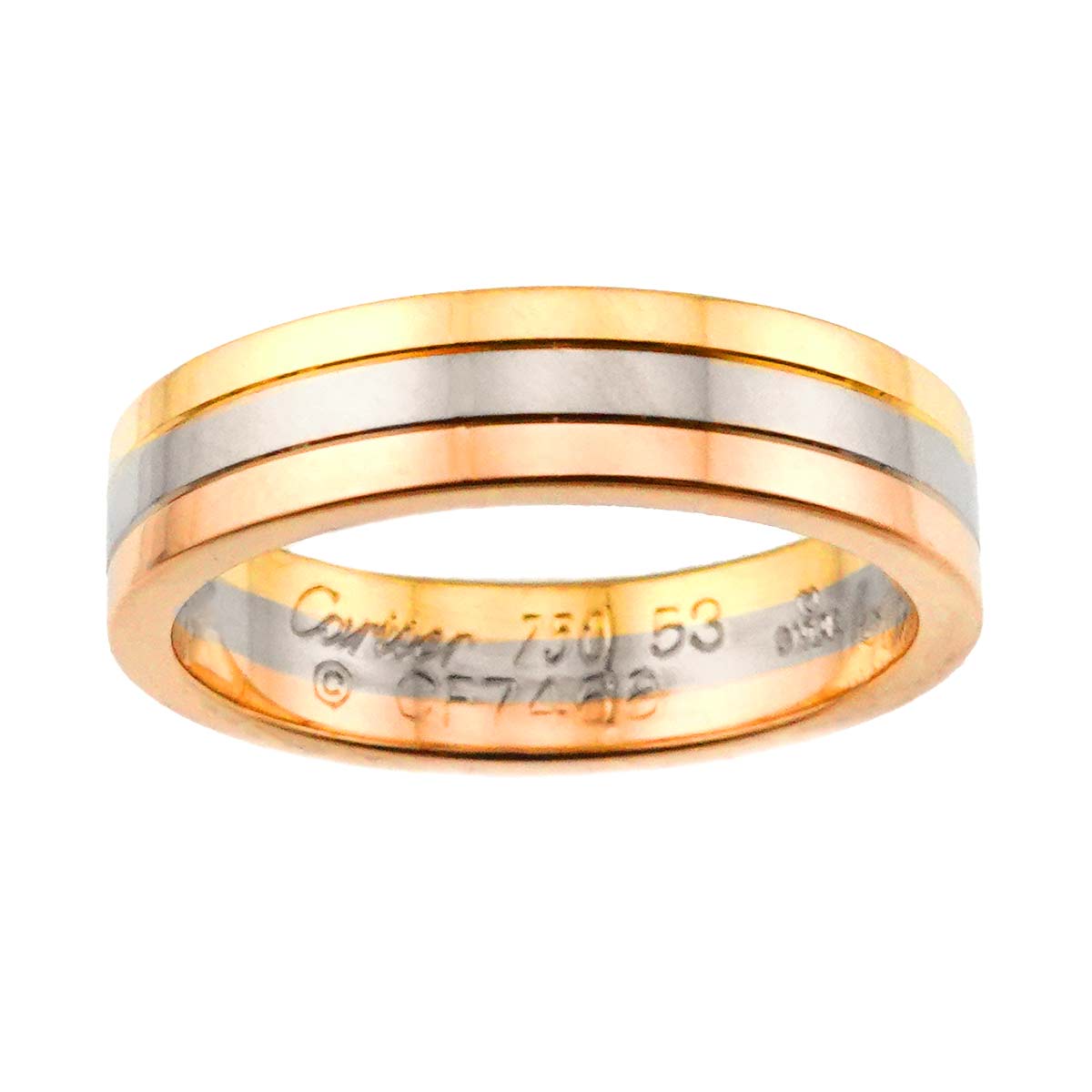 Cartier VENDOME Ring 18K YG WG PG 750 Size56 6-6.25(US)
