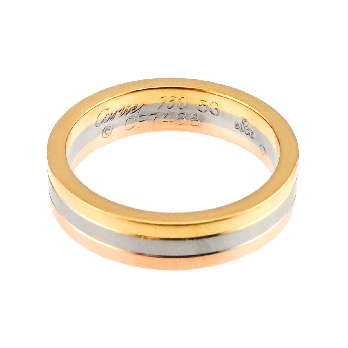 Cartier VENDOME Ring 18K YG WG PG 750 Size56 6-6.25(US)
