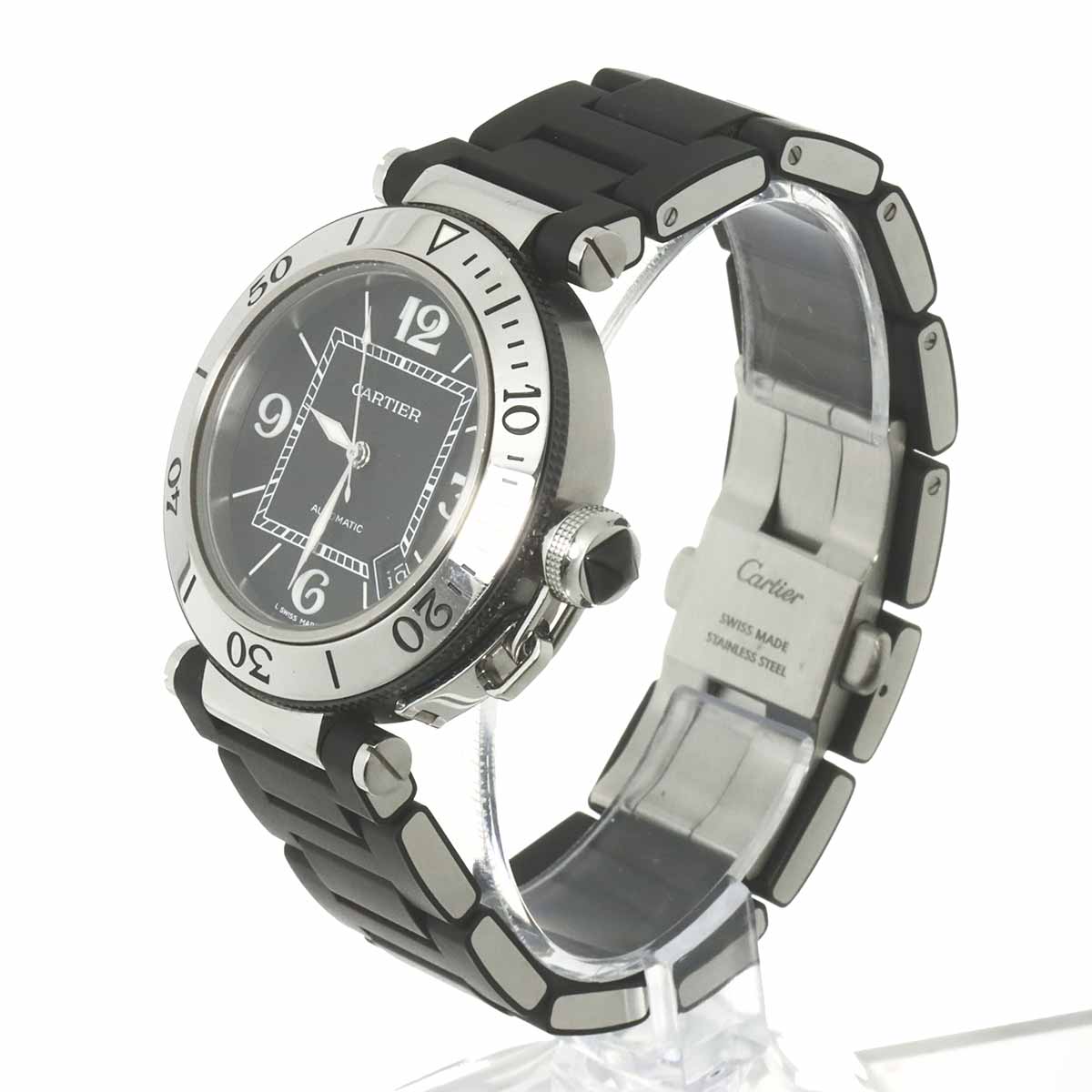 Pasha Seatimer W31077U2 Automatic Date Black Dial Mens Watch