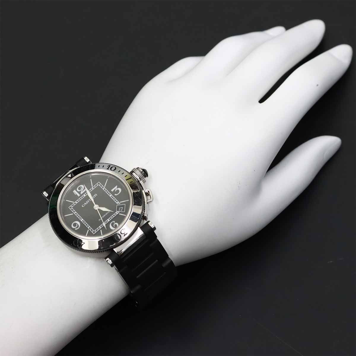 Pasha Seatimer W31077U2 Automatic Date Black Dial Mens Watch